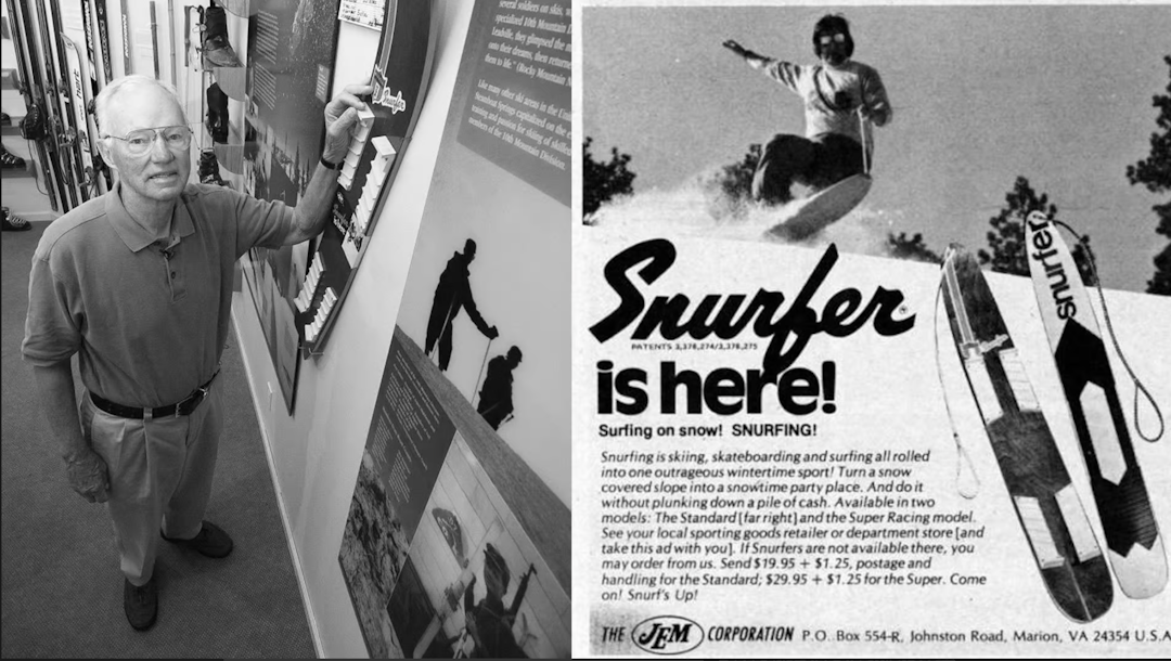 TIDLIG: I 1965 oppfant ingeniøren Sherman Poppen «The Snurfer» Foto: Sherman Poppen