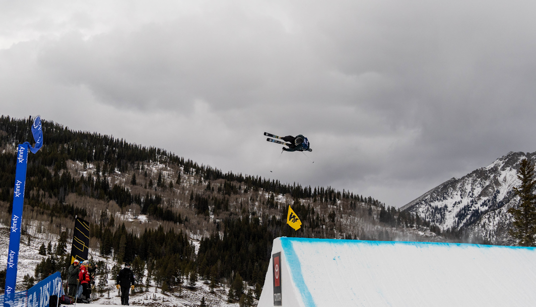 BJØRNDALSEKSPRESSEN: Mats Bjørndal kjørte bra på trening, men klarte ikke ta seg videre til finalen i Copper Mountain. Foto: Freeskilandslaget BJØRNDALSEKSPRESSEN: Mats Bjørndal kjørte bra på trening, men klarte ikke ta seg videre til finalen i Copper Mountain. Foto: Freeskilandslaget