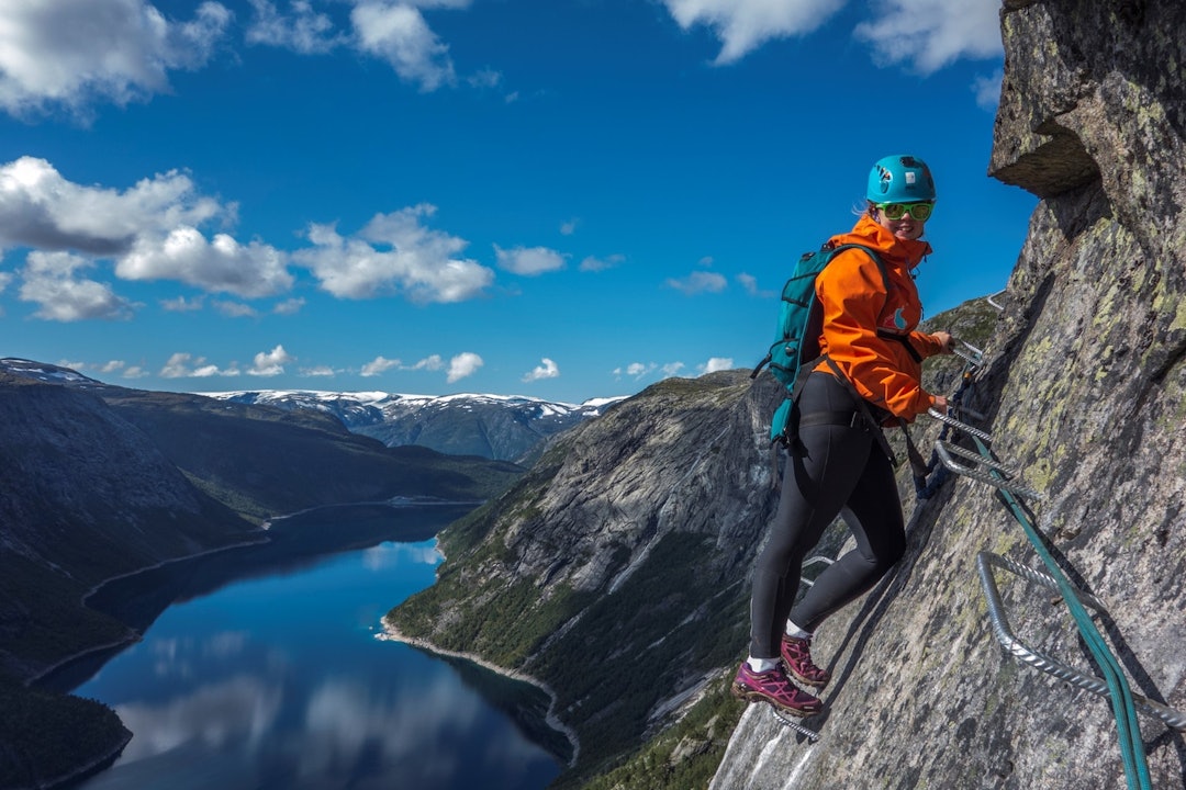 ALTERNATIV RUTE: Til Trolltunga. Foto: Trolltunga Active Trolltunga Via Ferrata. Foto: Trolltunga Active