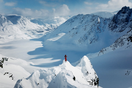 Fra filmen Eulogy of a steep skier. Foto: Skjermdump fra filmen.