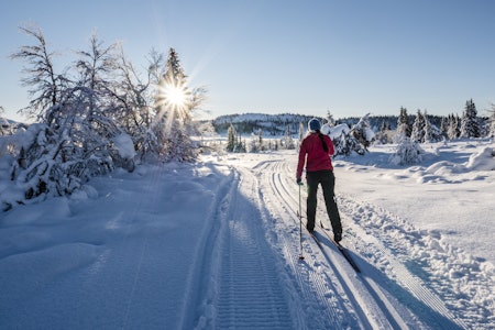 TRIVSEL I SPORET: Med riktig bekledning blir skituren både mer behagelig og lettere. Foto: Randulf Valle langrenn vinter