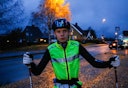 FRA STORE TIL SMÅ HJUL: Nå er det langrennssesong som gjelder og da er sykkelen byttet ut med rulleski for Jørgen Nordhagen. Foto: Knut Andreas Lone