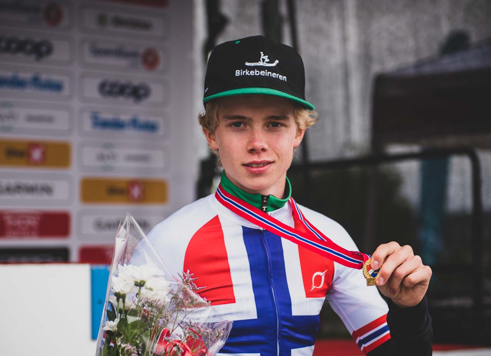 NORGESMESTER: Jørgen Nordhagen vant juniortempoen under NM i Steinkjer i juni. Foto: Henrik Alpers