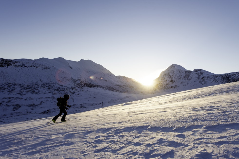 PUST PUST: Gode pusteegenskaper er viktig i skijakker - særlig hvis du går mye topptur. Foto: Martin Innerdal Dalen