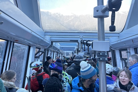 – HELT KRISE: Det er karakteristikken Vetle Gangeskar gir forholdene i franske Les Arcs. Bildet ble tatt onsdag 4. januar. Heldigvis skal det være snø på vei. Foto: Vetle Gangeskar – HELT KRISE: Det er karakteristikken Vetle Gangeskar gir forholdene i franske Les Arcs. Bildet ble tatt onsdag 4. januar. Heldigvis skal det være snø på vei. Foto: Vetle Gangeskar