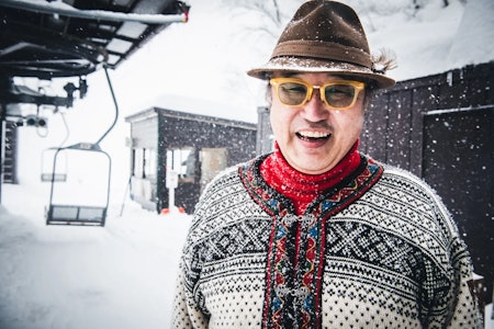 INSPIRERT: Inoue San, eier av Seki Onsen, er tydelig inspirert av europeisk skikultur. Foto: Mattias Fredriksson INSPIRERT: Inoue San, eier av Seki Onsen, er tydelig inspirert av europeisk skikultur. Foto: Mattias Fredriksson