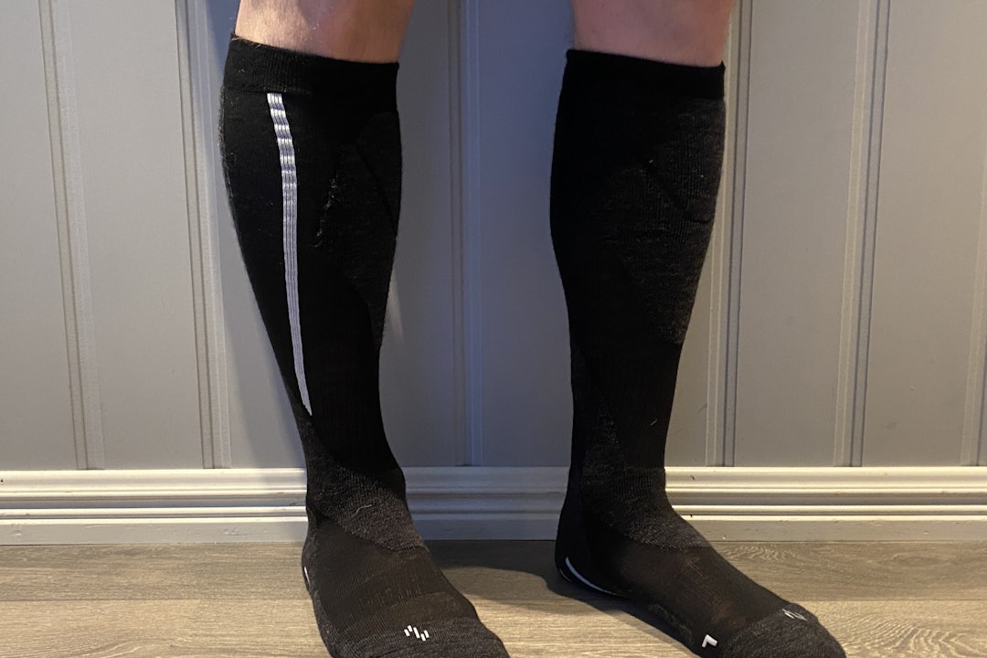 Northern Playground Wool ski sock.