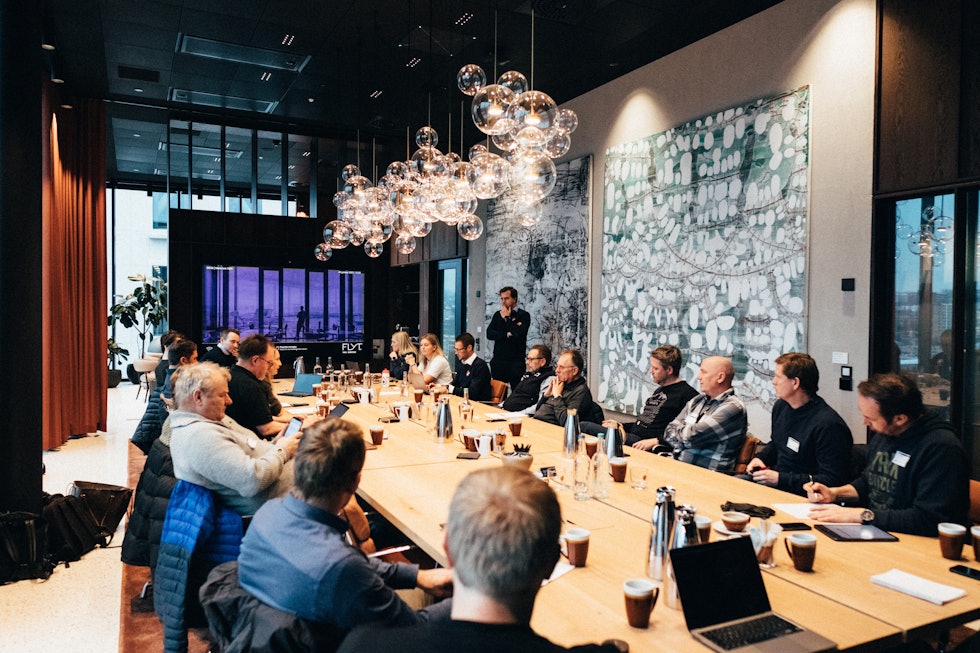 MØTE: NCF hadde samlet flere aktører i sykkelbransjen for å diskutere utfordringen med synkende aktivitet og rittdeltakelse. Foto: Kristoffer H. Kippernes. nedgang sykkelritt ncf møte