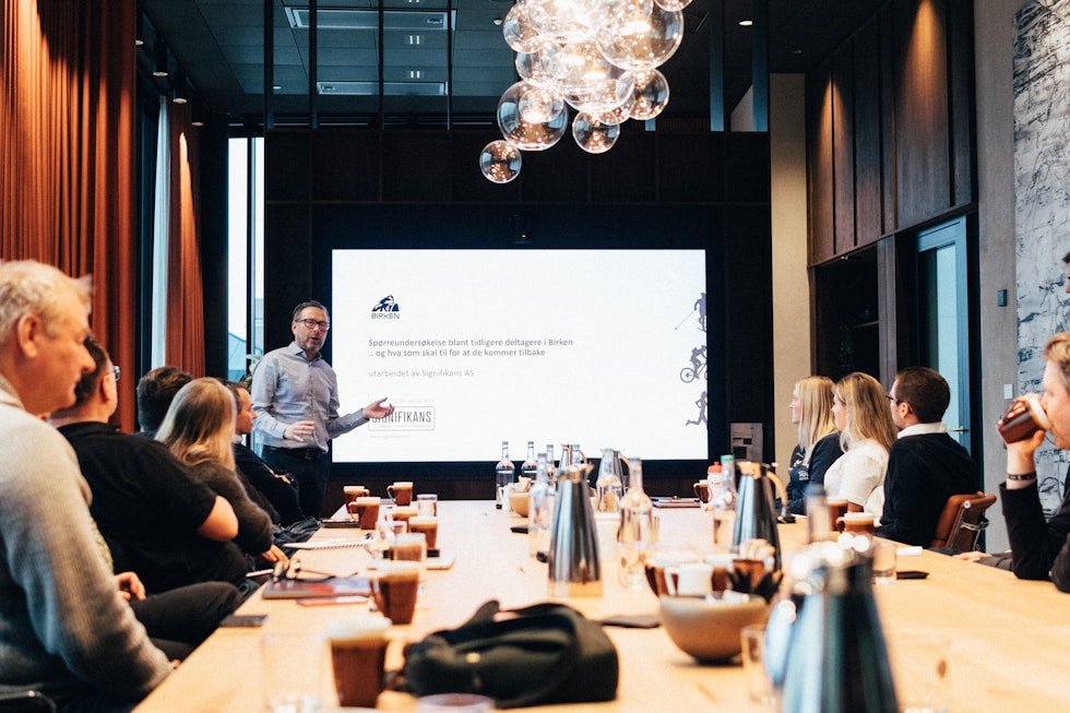 STØRST: Eirik Torbjørnsen er daglig leder i Birken, som har hatt helt vanvittige deltakertall tidligere. Også de er opptatt av å få flere tilbake på startstreken. Foto: Kristoffer H. Kippernes. ncf sykling ritt nedgang