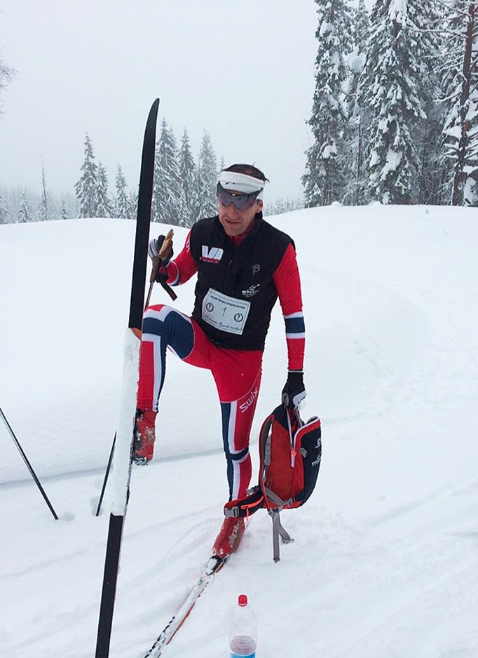 NORDMARKA RUNDT: Kladdeføre og tunge forhold i førsteutgaven, men deltakerne har bedt om at rennet blir videreført. Foto: Thorkild Gundersen 