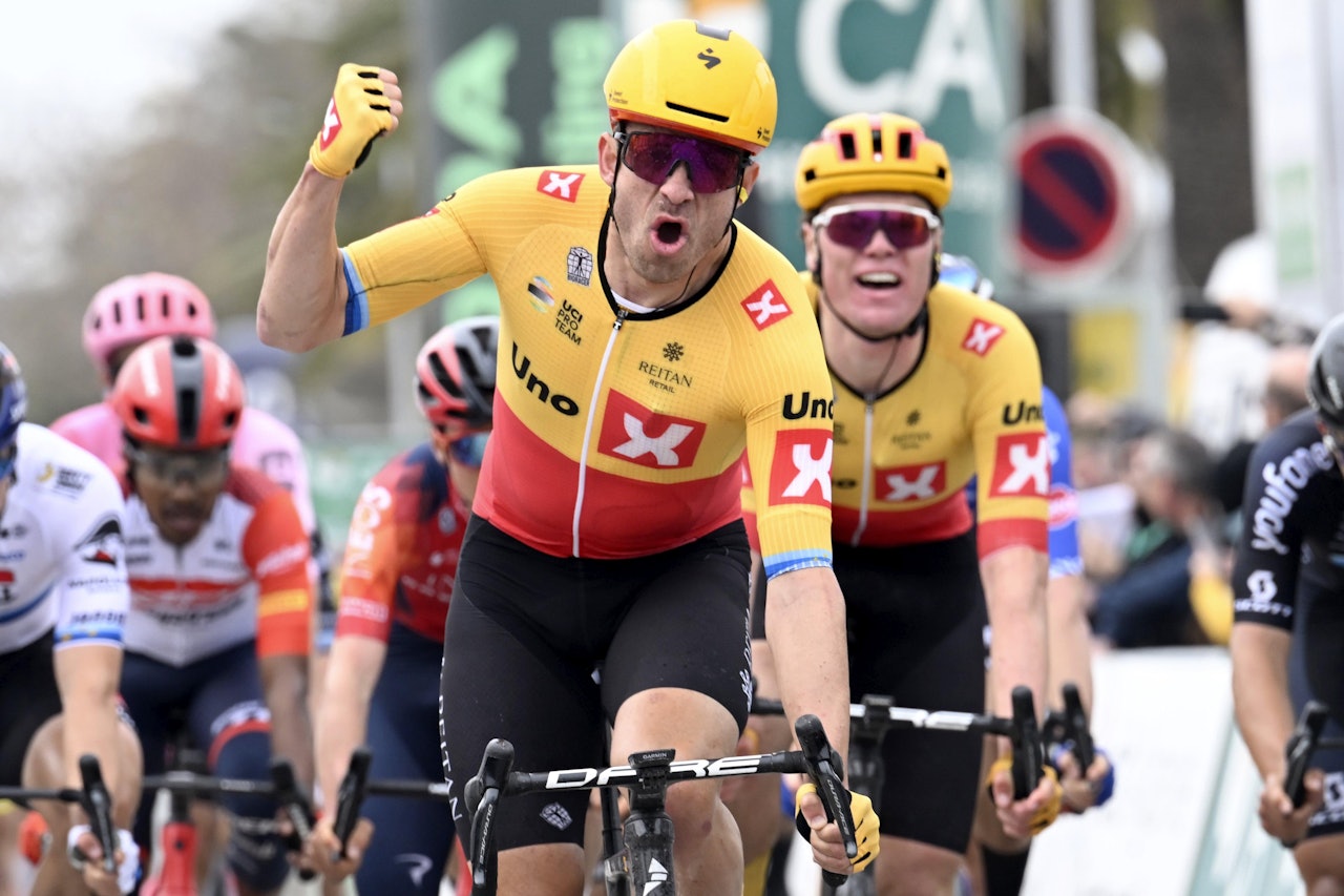 VANT: Alexander Kristoff tok sin første seier for Uno-X Pro Cycling. Foto: Cor Vos VANT: Alexander Kristoff tok sin første seier for Uno-X Pro Cycling. Foto: Cor Vos