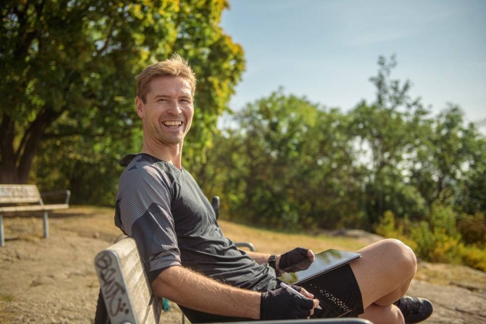 STJERNE-DESIGNER: Torgny Fjeldskaar er en ettertraktet mann i sykkelbransjen. Foto: Vegard Breie Colnago Prototipo