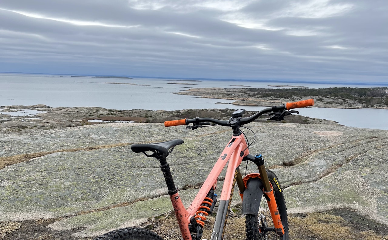 BLÅSOPP: Praktfull utsikt langs kysten ved Slevik. Foto: Lars Frederic Nordbakken