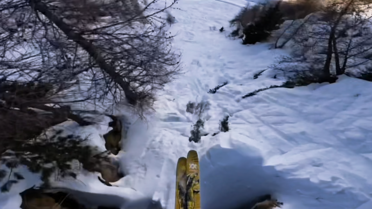 IMPRO: Vetle Gangeskar rota seg bort og måtte improvisere for å finne denne klippen i Bruson. IMPRO: Vetle Gangeskar rota seg bort og måtte improvisere for å finne denne klippen i Bruson.