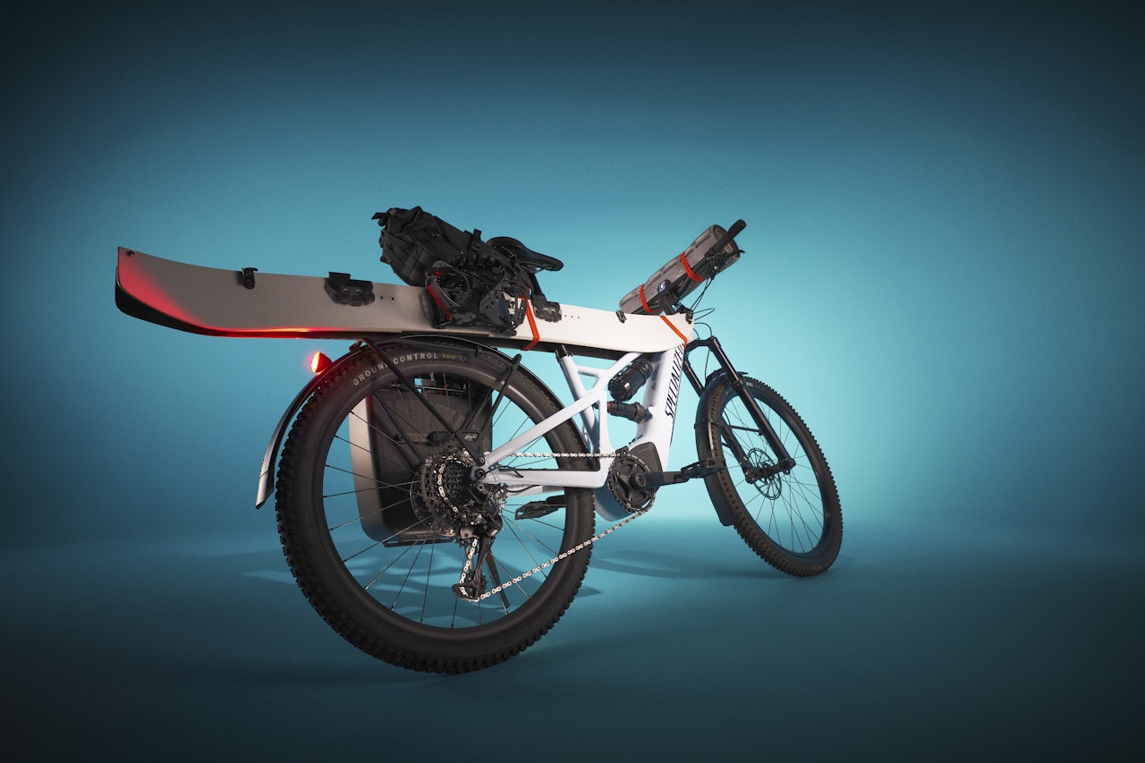 MULTISPORT: Tero X skal kunne la deg ta med mye utstyr på tur. Foto: Specialized. specialized tero x elsykkel
