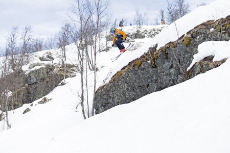 SOLHEISEN JUNIOR: Tross utfordrende forhold i helgens junior-konkurranse, var det høyt nivå på deltakerne. Foto: Kalle Hägglund Junior Freeride Solheisen i Hemsedal Håkon Plassen