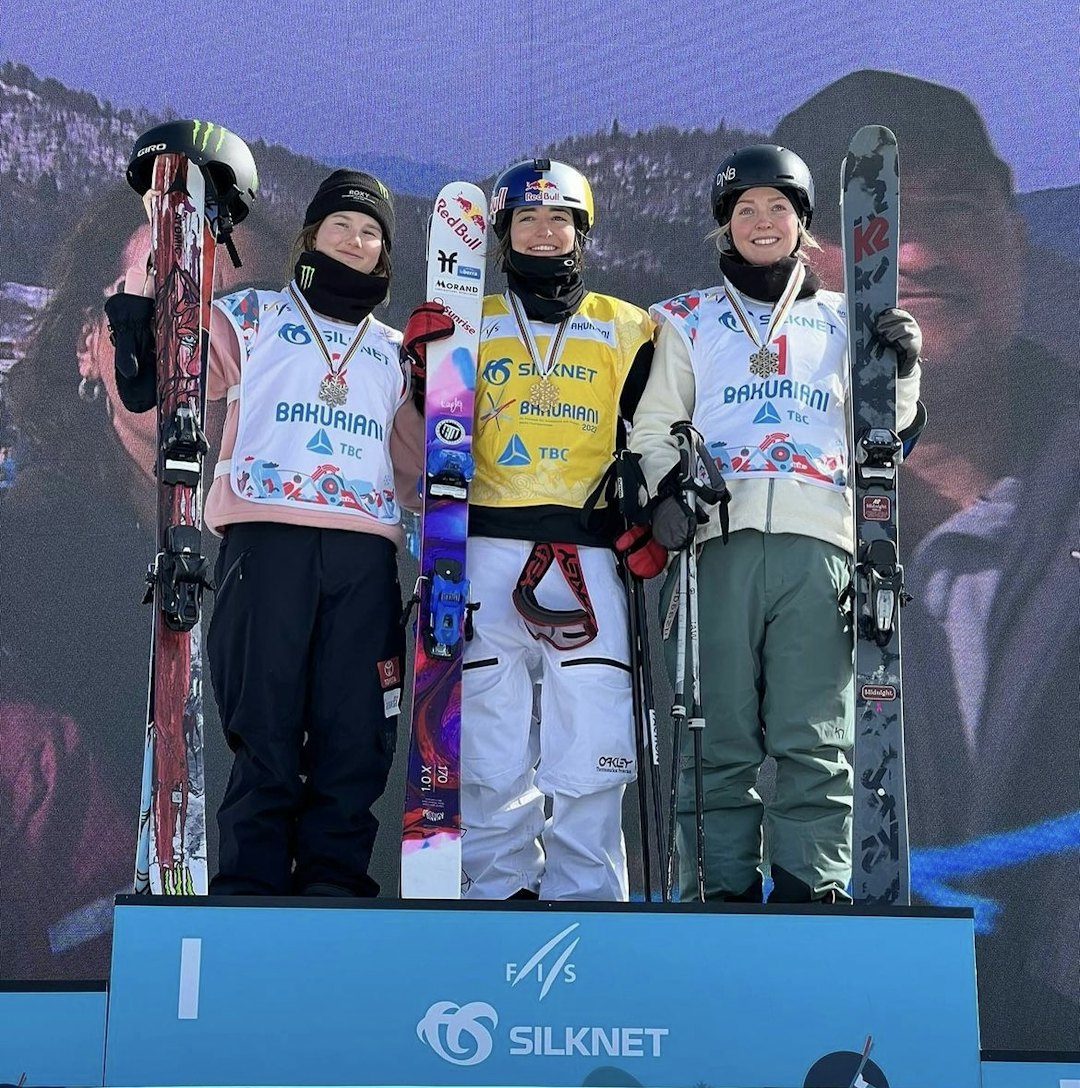VM-BRONSE: Johanne Killi tok VM-bronse i slopestyle-finalen i Georgia. I tillegg leder hun verdenscupen sammenlagt. Foto: Freeskilandslaget