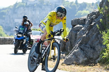 TEMPOAVSLUTNING: For Jonas Vingegaard og resten av Tour de France-feltet er det en tøff avslutning som venter i Nice i 2024. Foto: Cor Vos