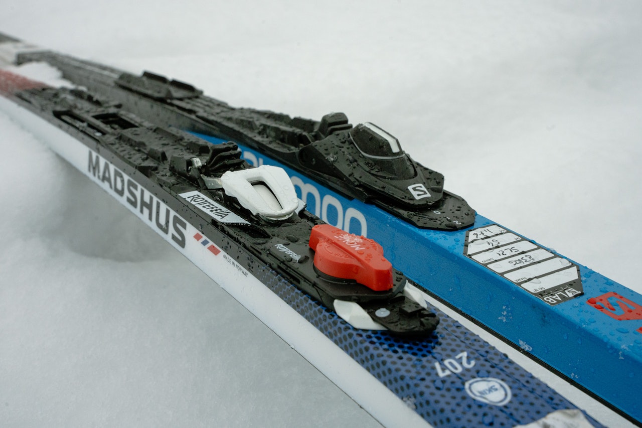 FLYTTBARE BINDINGER: Rottefella og Madshus anklaget Amer for plagiat og vant første runde i Oslo Tingrett. Amer har anket saken. Foto: Christian Nerdrum flyttbare langrennsbindinger