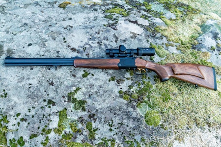 MERKEL KOMBI: Med både rifle- og hagleløp er du klar for det meste av vilt. Merkel kombi BBF B4 Black