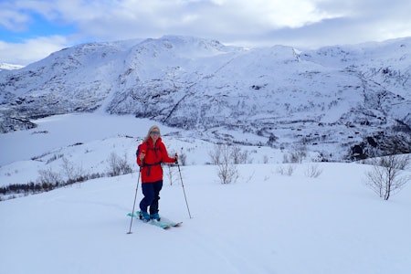 Fri Flyt-sjef Anne Julie Saue på tur mandag 20.mars. Foto: Lisa Kvålshaugen Bjærum