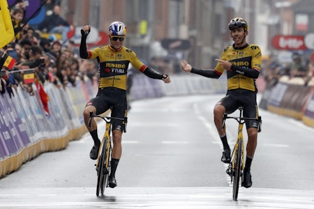 DOMINERTE: Wout van Aert og Christophe Laporte (Jumbo-Visma) kjørte fra alt og alle i Gent-Wevelgem. Foto: Cor Vos DOMINERTE: Wout van Aert og Christophe Laporte (Jumbo-Visma) kjørte fra alt og alle i Gent-Wevelgem. Foto: Cor Vos