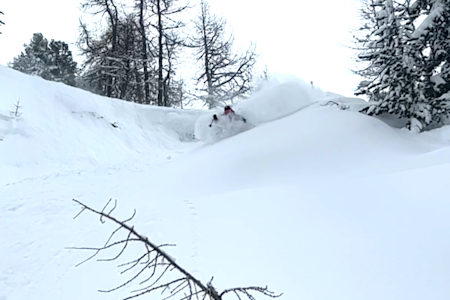 DESSERT: Etter god innsats i konkurranse blir det pudder til dessert på Vetle Gangeskar og Hans Gabel Andresen i Alpene. DESSERT: Etter god innsats i konkurranse blir det pudder til dessert på Vetle Gangeskar og Hans Gabel Andresen i Alpene.