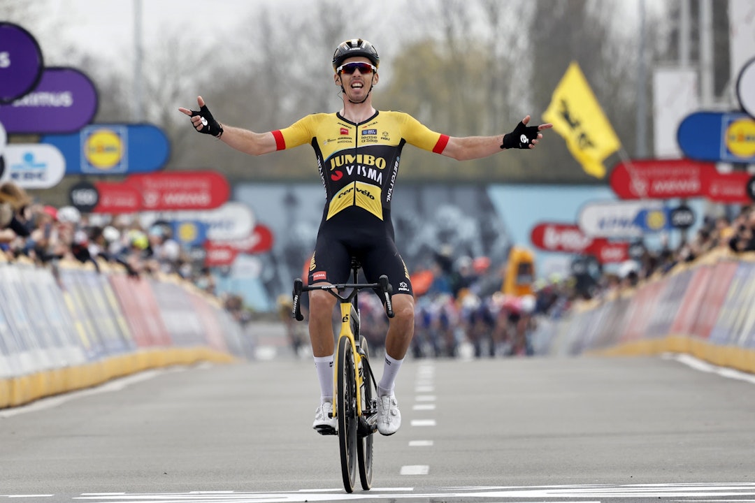 NY SEIER: Christophe Laporte kom alene til mål i Dwars door Vlaanderen. Foto: Cor Vos NY SEIER: Christophe Laporte kom alene til mål i Dwars door Vlaanderen. Foto: Cor Vos