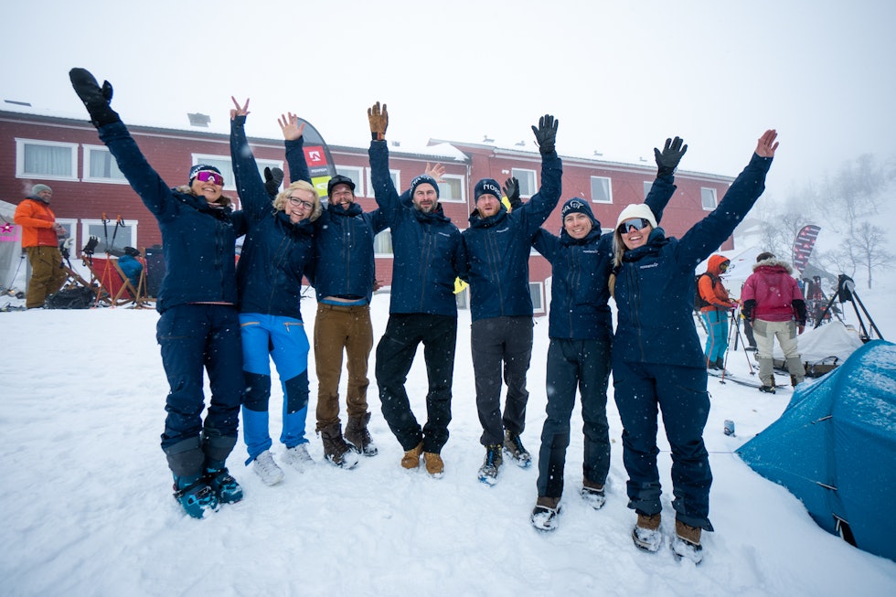 DE FRIVILLIGE: Det var god stemning på High Camp Vatnahalsen 2023! Foto: Brynjar Tvedt