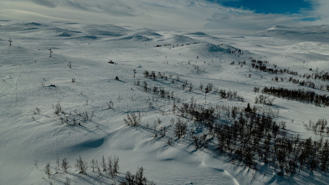 HEIS, SÅ BELTEVOGN: Beltevognturen begynner fra toppen av Raudalen Alpinsenter. Foto: Christian Nerdrum