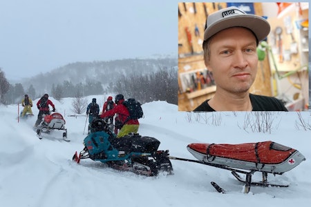 ENGASJERT: Artikkelforfatter Patrik Jonsson (innfelt) mener mediestormen etter skredulykkene i Troms farer galt av sted. Foto: Framtid i Nord/ Privat