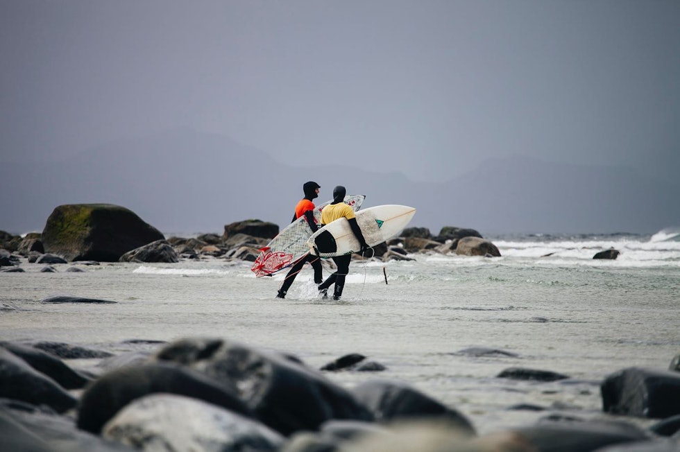 SURF: Avhengig av forholdene, blir surfkonkurransen XWave avholdt enten på Flø eller på Stad. Foto: X2 festivalen