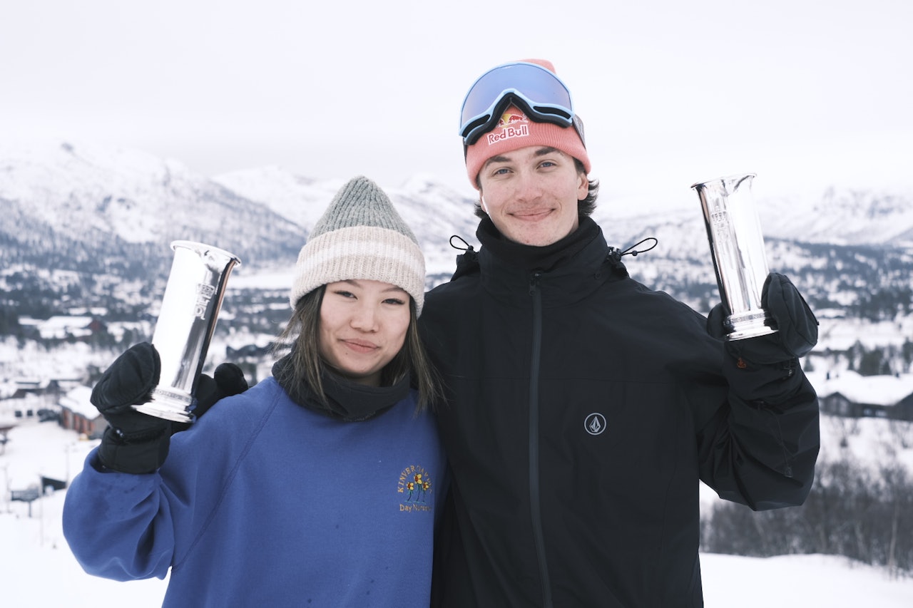 DOBBEL DOBBEL: Marcus Kleveland og Hanne Eilertsen dro hjem fra NM på Hovden som to ganger norgesmestere. Foto. Daniel Tengs