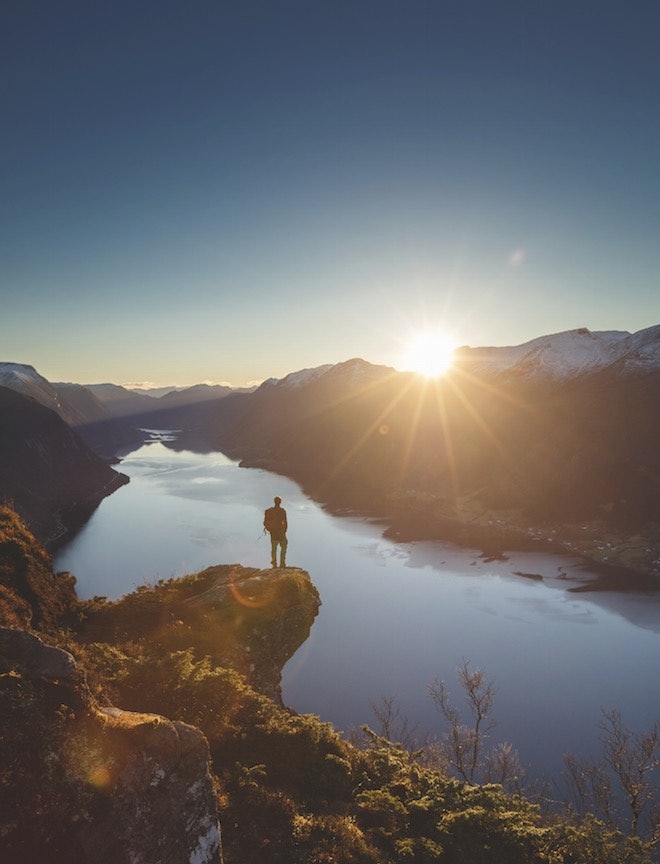UBETALELIG UTSIKT: Fra Heidakollen, med utsikt over Dalsfjorden. Foto: Marius Beck Dahle Heidakollen