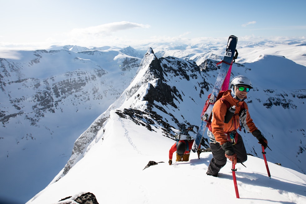 From Oppdal we have a range of mountains within reach. Here you see Søre Trolla in the background! Photo: Tore Meirik