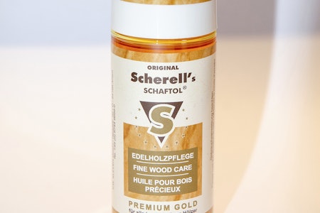 SCHERELL SCHAFTOL: Stokkolje med enkel påføring Scherell Schaftol stokkolje test