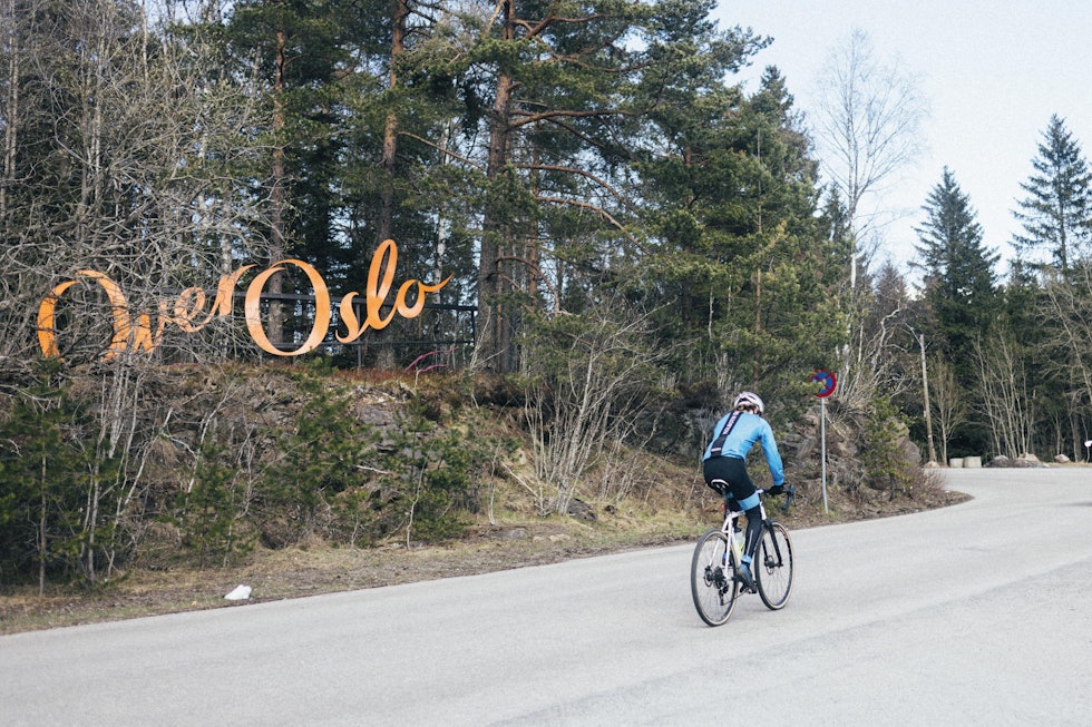 OPP ...: Over Oslo-skiltet ble passert om og om igjen. Foto: Kristoffer H. Kippernes