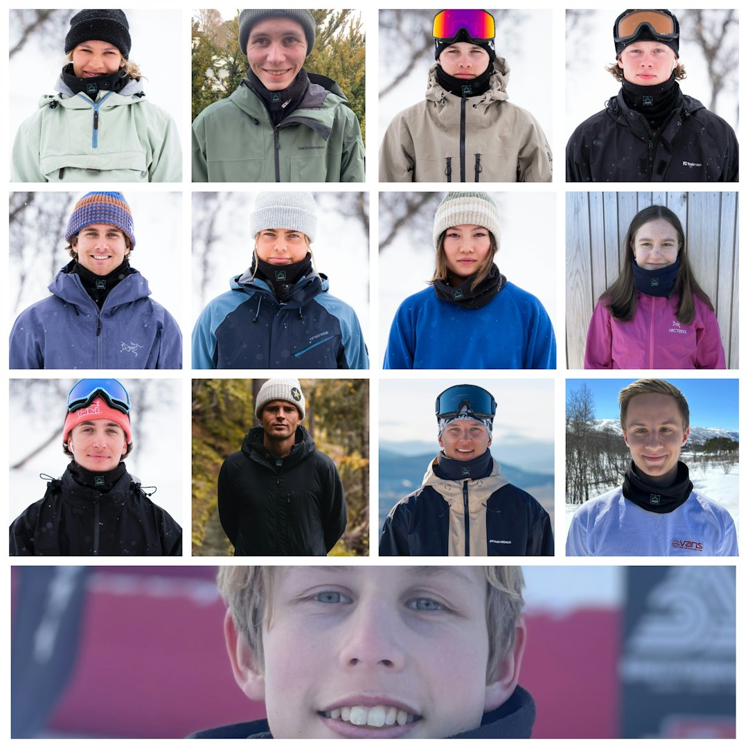 NESTEN ALLE: Stort sett hele det norske landslaget i snowboard.