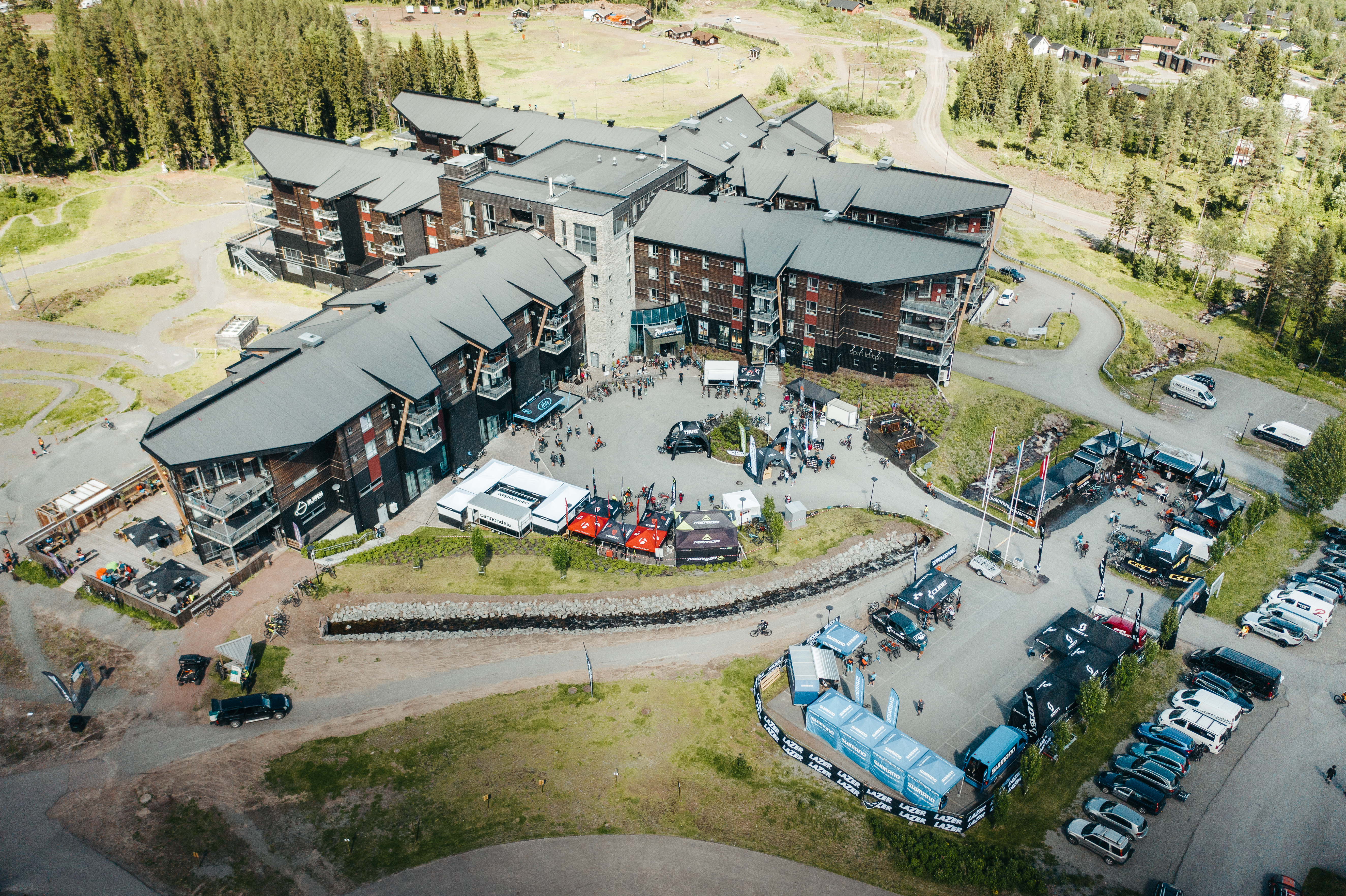 Festivalområdet sett frå lufta!