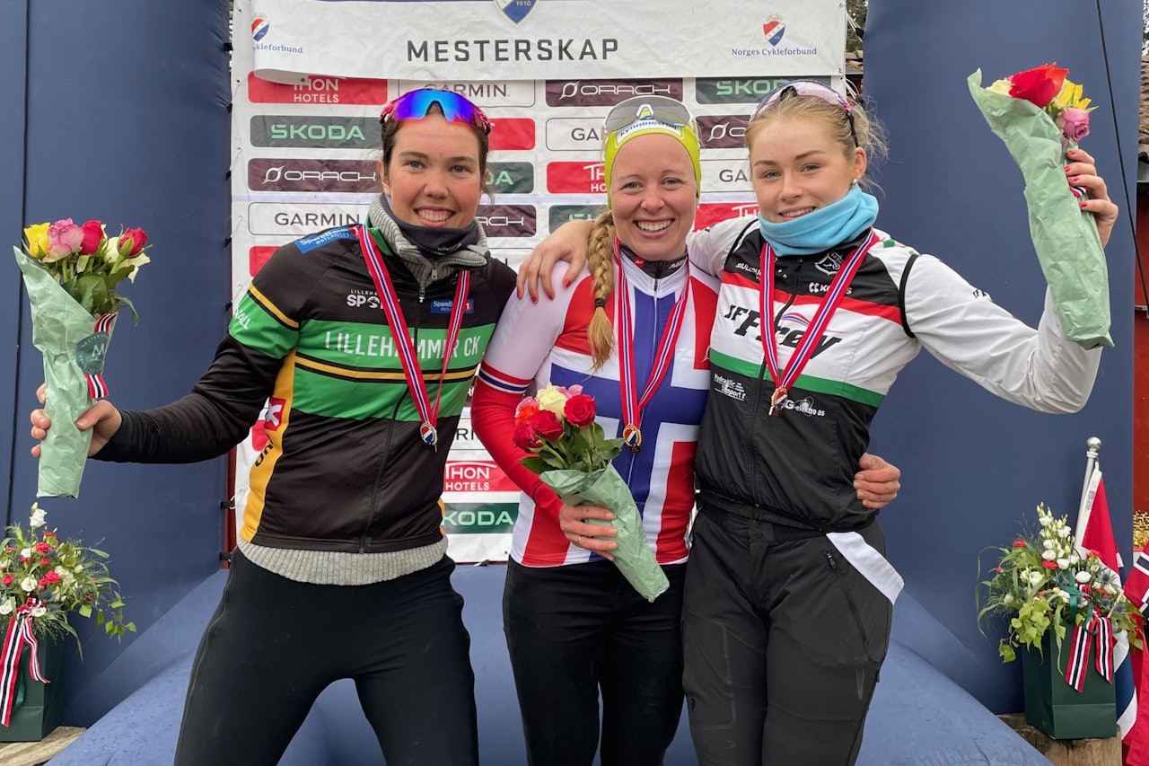 TO AV TO: Ingrid Bøe Jacobsen tok to av to mulige seiere i NM i helgen. Foto: NCF. resultater NM rundbane 2023