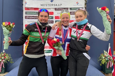 TO AV TO: Ingrid Bøe Jacobsen tok to av to mulige seiere i NM i helgen. Foto: NCF. resultater NM rundbane 2023