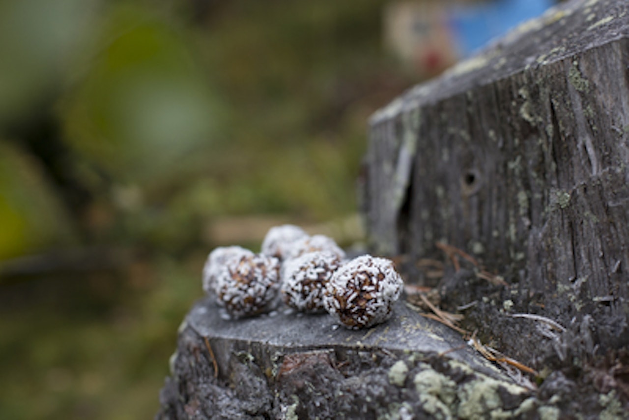 SVENSKE HAVREBOLLER: Det kan være mykje god kraft i ei lita kule eller tre. Foto: Sigrid Henjum svenske havreboller med dadler