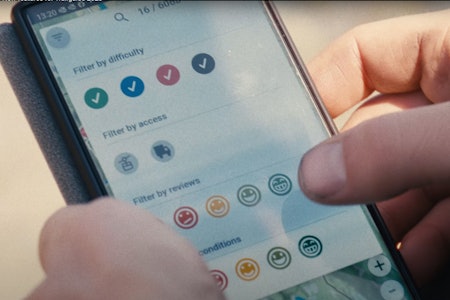 NYE FUNKSJONER: Kart-tjenesten Trailguide har fått flere nye funksjoner denne våren. Foto: Trailguide/Skjermdump. trailguide 2023