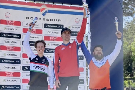 SMESTAD RASKEST: Simen Smestad vant seniorklassen i utfor i helgen. 2.plass: Jens Bergmann. 3.plass: Michael Cook. Foto: Kristine Skeie. nc utfor drammen resultater