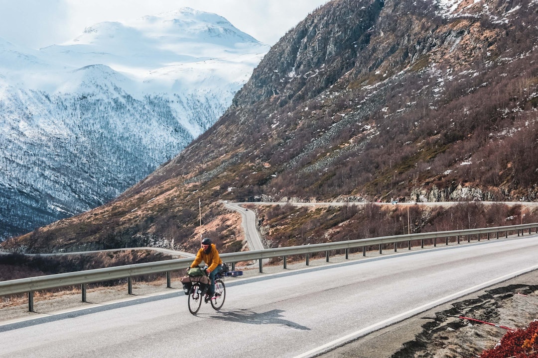 SISTE INNSPURT: Fausko på vei over Hemsedalsfjellet med kurs mot hovedstaden og Tryvann skisenter. Foto: Andreas Løve Storm Fausko Andreas Fausko Hemsedalsfjellet