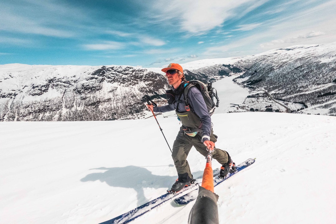 TOGGA: Andreas Fausko på vei opp fjellet i Sogndal. Foto: Andreas Løve Storm Fausko Andreas Fausko Togga