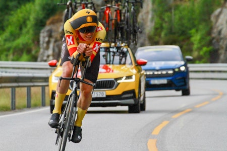 HØYTFLYVENDE: Søren Wærenskjold er i fenomenal form, og torsdag tok han NM-gull. Foto: Jarle Fredagsvik HØYTFLYVENDE: Søren Wærenskjold er i fenomenal form, og torsdag tok han NM-gull. Foto: Jarle Fredagsvik