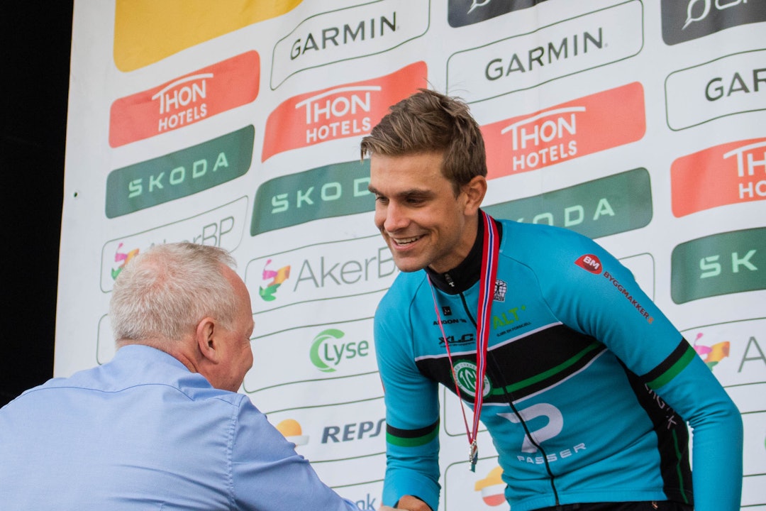 TILBAKE I SØKELYSET: Iver Johan Knotten hadde som mål å vise seg fram igjen på den norske sykkelscenen, og det klarte han fint. Foto: Iver Johan Knotten