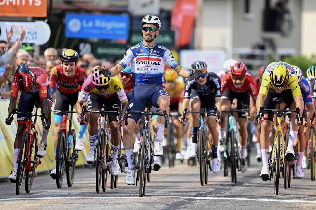 TILBAKE PÅ SITT BESTE? Julian Alaphilippe tok en etappeseier i Critérium du Dauphiné. Foto: Cor Vos