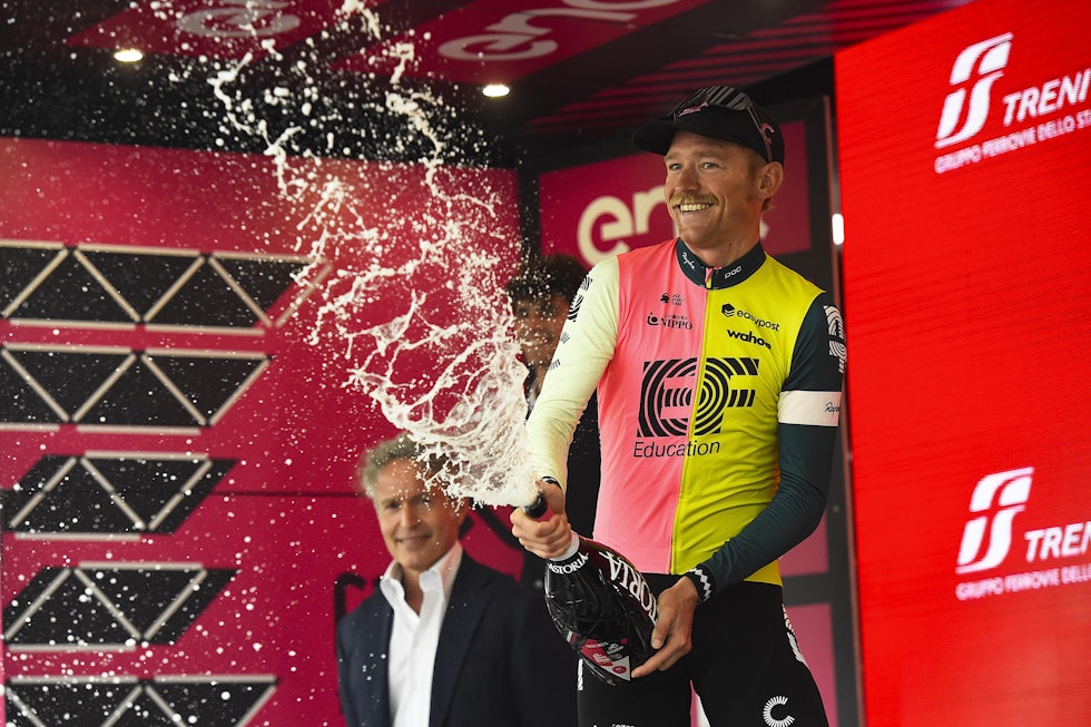 MER JUBEL I TOUREN? Magnus Cort kjørte inn en etappeseier i Giroen og har nå vunnet etapper i alle tre Grand Tours. Foto: Cor Vos